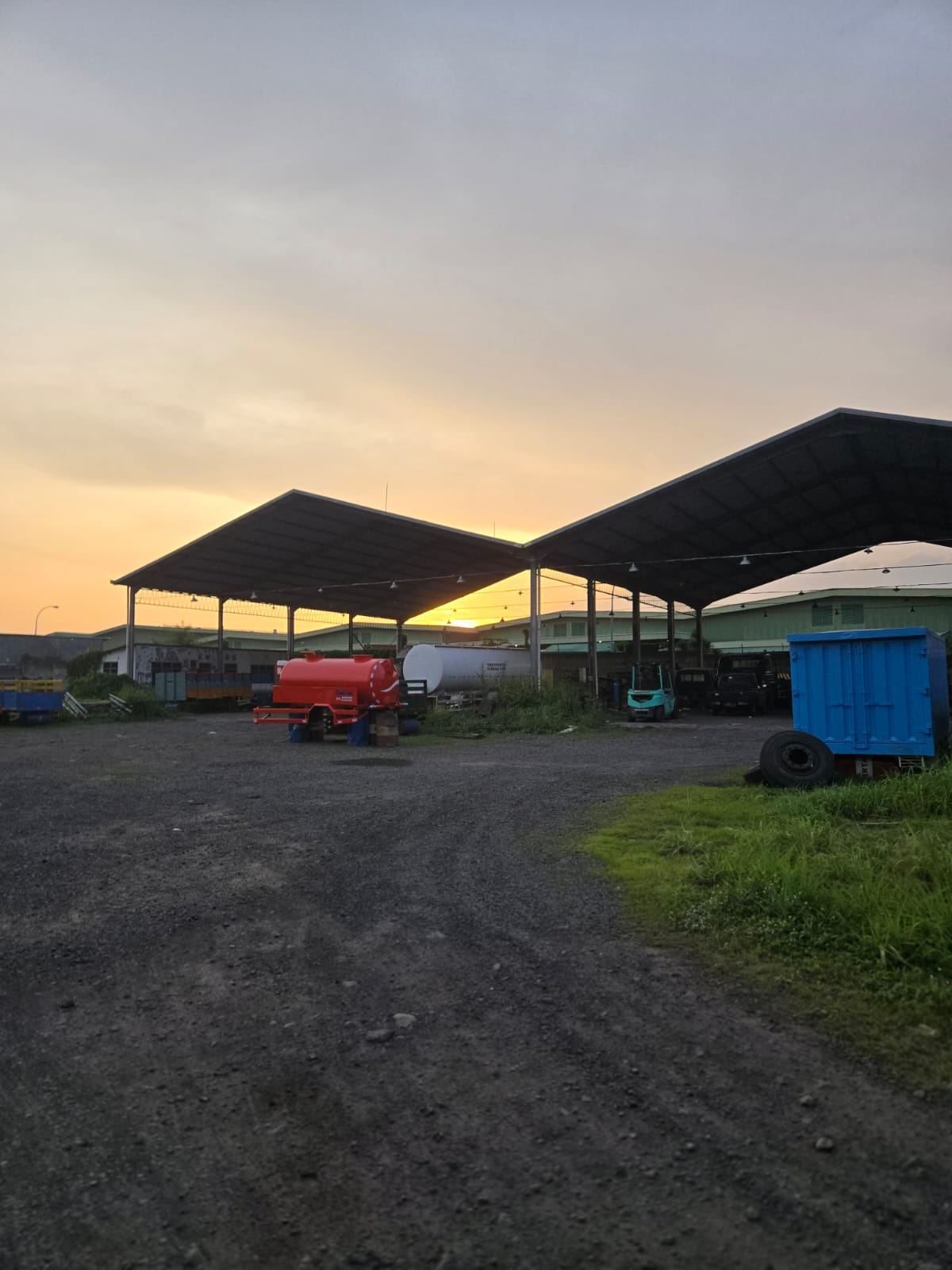 Mojosari facility sunset